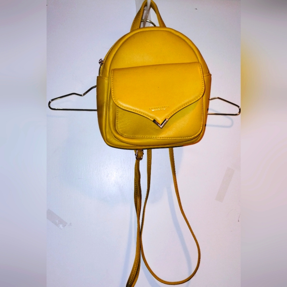 Yellow Mini Backpack Purse - Women's Casual Backpack